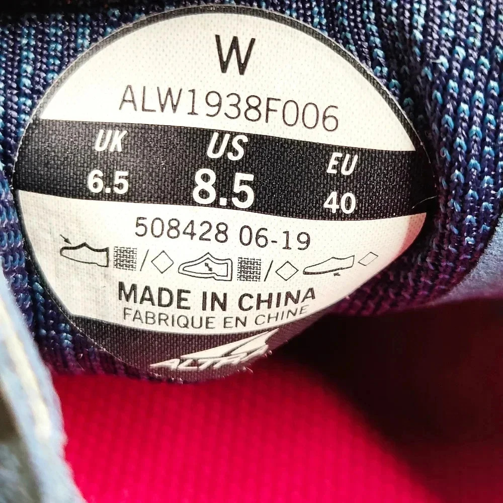 Altra Pink and Blue Athletic Shoes with Wide Toe Box - Picture 6 of 9